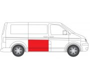 Ремонтная часть задний двери правая (высота 800мм) VW Transporter T5 2003- 6015-00-9568152K BLIC (Польша)