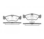 Тормозные колодки задние (156x55x18мм) VW LT 28-35 1996-2006 0580.00 Remsa (Испания)