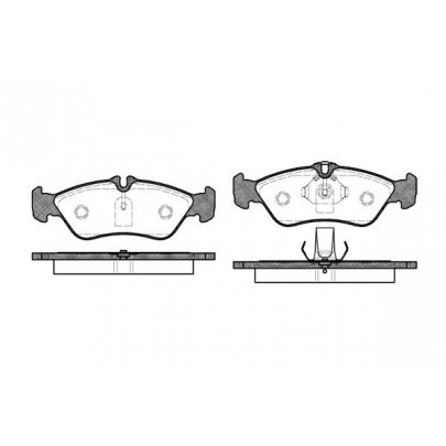 Гальмівні колодки задні (156x55x18мм) VW LT 28-35 1996-2006 0580.00 Remsa (Іспанія)