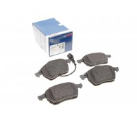Тормозные колодки передние (R15, до 04.2001 г.в.) Volkswagen Sharan / Фольксваген Шаран 1995-2010 0986424460 BOSCH (Германия)
