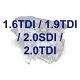 Воздушный фильтр на Volkswagen Caddy III / Фольксваген Кадди 1.6TDI / 1.9TDI / 2.0SDI / 2.0TDI 2004-