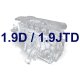 Комплект зчеплення для Fiat Doblo / Фіат Добло 1.9D / 1.9JTD 01-11