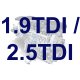 Клапани / напрямні втулки для Volkswagen Transporter T5 / Фольксваген Транспортер Т5 1.9TDI / 2.5TDI 2003-2009