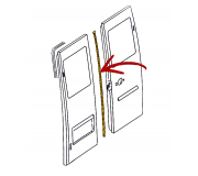 Ущільнювач задніх дверей (розпашонка) MB Sprinter 901-905 1995-2006 1007456 AUTOTECHTEILE (Німеччина)