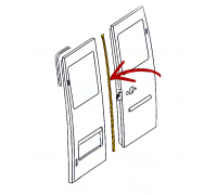 Ущільнювач задніх дверей (розпашонка) MB Sprinter 901-905 1995-2006 1007456 AUTOTECHTEILE (Німеччина)