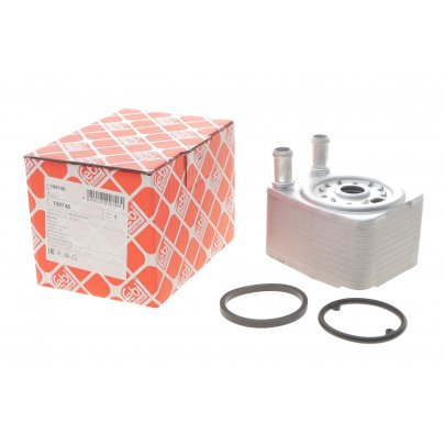 Радіатор масляний / теплообмінник (65x98x120) Volkswagen Passat B6 / Фольксваген Пассат Б6 3.2FSI / 3.6FSI 2005-2010 100746 FEBI (Німеччина)