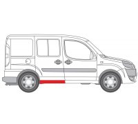 Ремонтна частина кузова праворуч (довжина 110см) Fiat Doblo 01-11 1020-07-029343P BLIC (Польща)