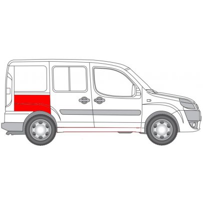 Ремонтна частина крила задняя правая Fiat Doblo 01-11 2042582 KLOKKERHOLM (Дания)