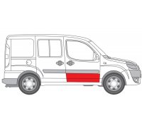 Ремонтна частина дверей передня права (висота 300мм) Fiat Doblo 01-11 6016-00-2042142P BLIC (Польща)