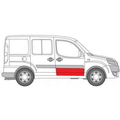 Ремонтна частина дверей передня права Fiat Doblo 01-11 2042122 KLOKKERHOLM (Дания)