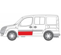 Ремонтна частина дверей передня ліва (висота 300мм) Fiat Doblo 01-11 6016-00-2042141P BLIC (Польща)