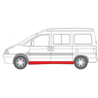 Ремонтная часть порога (с раздвижной дверью) Fiat Scudo / Citroen Jumpy / Peugeot Expert 1995-2006 6505-06-2033001K BLIC (Польша)