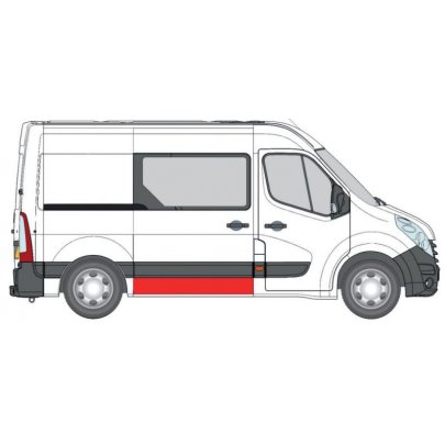 Ремонтна частина розсувних дверей (коротка база) Opel Movano B 2010-6508-01-6089150P BLIC (Польща)