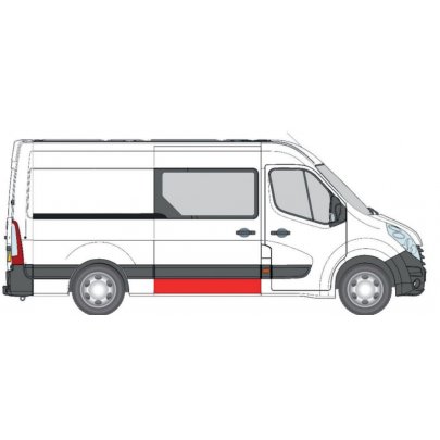 Ремонтна частина розсувних дверей (середня/довга база) Opel Movano B 2010- 6508-01-6089160P BLIC (Польща)