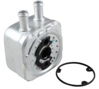 Радіатор масляний / теплообмінник (75x95x100) Volkswagen Passat B6 / Фольксваген Пассат Б6 3.2FSI / 3.6FSI 2005-2010 VN3086 AVA (Нідерланди)