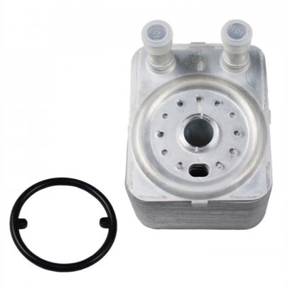 Радіатор масляний / теплообмінник (65x98x120) Volkswagen Passat B6 / Фольксваген Пассат Б6 3.2FSI / 3.6FSI 2005-2010 O10101 SATO TECH (Україна)