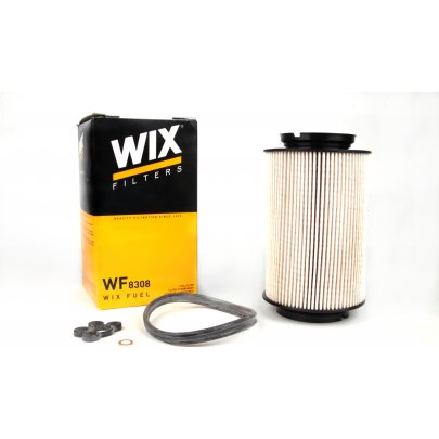 Фільтр паливний (колба № 1K0127400B/C/E/J) VW Caddy III 1.9TDI/2.0SDI 04- WF8308 WIX (Польща)