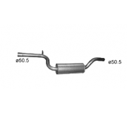 Глушитель двигателя ( OE 3C0253409 ) Volkswagen Passat B6 / Фольксваген Пассат Б6 2005-2010 PL30.108 POLMOSTROW (Польша)