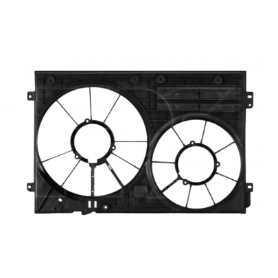Вентилятор радиатора ( OE 1K0121205AB , с корпусом) Volkswagen Passat B6 / Фольксваген Пассат Б6 2005-2010 74W159 FPS (Тайвань)