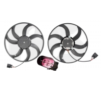Вентилятор радиатора (d=410мм) Volkswagen Passat B6 / Фольксваген Пассат Б6 2005-2010 74W204 FPS (Тайвань)
