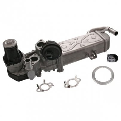 Клапан EGR рециркуляции отработанных газов (с радиатором) VW Caddy IV 1.6TDI 2015- 170659 FEBI (Германия)