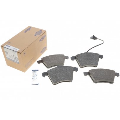 Тормозные колодки передние (R16, PR= MF7, ML1, M3L, D3E) Volkswagen Sharan / Фольксваген Шаран 1995-2010 181605 ICER (Испания)