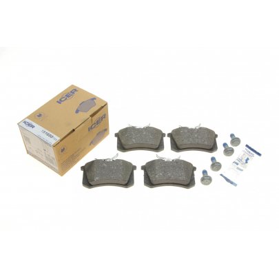 Гальмівні колодки передні (53мм) Renault Megane 3 / Рено Меган 3 2008-2016 181650-703 ICER (Іспанія)