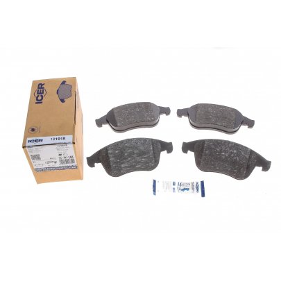 Гальмівні колодки передні (63мм, 68мм) Renault Scenic 3 / Рено Сценік 3 2009-2016 181918 ICER (Іспанія)