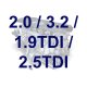 Дополнительный насос системы охлаждения на Volkswagen Transporter T5 2.0 / 3.2 / 1.9TDI / 2.5TDI 2003-2009 / Фольксваген Транспортер Т5 2.0 / 3.2 / 1.9TDI / 2.5TDI 2003-2009