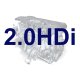 Радиатор интеркулера на Citroen Jumpy II 2.0HDi 2007- / Ситроен Джампи 2 2.0HDi 2007-