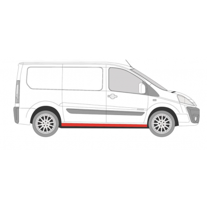 Ремонтна частина порога правий (коротка база) Fiat Scudo II / Citroen Jumpy II / Peugeot Expert II 2007- 2035012 KLOKKERHOLM (Данія)