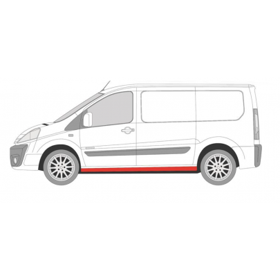 Ремонтная часть порога левый (короткая база) Fiat Scudo II / Citroen Jumpy II / Peugeot Expert II 2007- 2035011 KLOKKERHOLM (Дания)