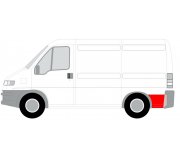 Ремонтная часть крила сзади слева (короткая база) Fiat Ducato / Citroen Jumper / Peugeot Boxer 1994-2006 2092601 KLOKKERHOLM (Дания)