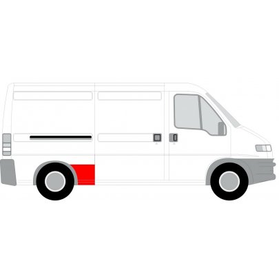 Ремонтна частина крил ззаду праворуч (коротка база) Fiat Ducato / Citroen Jumper / Peugeot Boxer 1994- 2092602 KLOKKERHOLM (Данія)