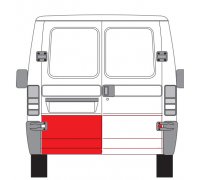 Ремонтная часть задней двери слева Fiat Ducato / Citroen Jumper / Peugeot Boxer 1994-2006 2092153 KLOKKERHOLM (Дания)