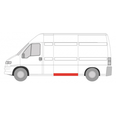 Ремонтна частина порога зліва (довга база) Fiat Ducato / Citroen Jumper / Peugeot Boxer 1994-2006 2092001 KLOKKERHOLM (Данія)