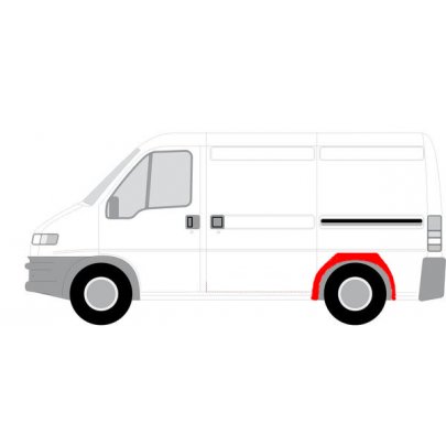 Ремонтная часть крила сзади слева  (арка) Fiat Ducato / Citroen Jumper / Peugeot Boxer 1994-2006  2092590 KLOKKERHOLM (Дания)