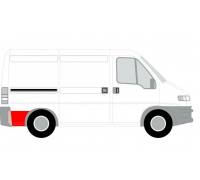 Ремонтная часть крила сзади справа (короткая база) Fiat Ducato / Citroen Jumper / Peugeot Boxer 1994-2006 2092602 KLOKKERHOLM (Дания)