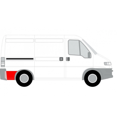 Ремонтна частина крил ззаду праворуч (коротка база) Fiat Ducato / Citroen Jumper / Peugeot Boxer 1994- 2092602 KLOKKERHOLM (Данія)