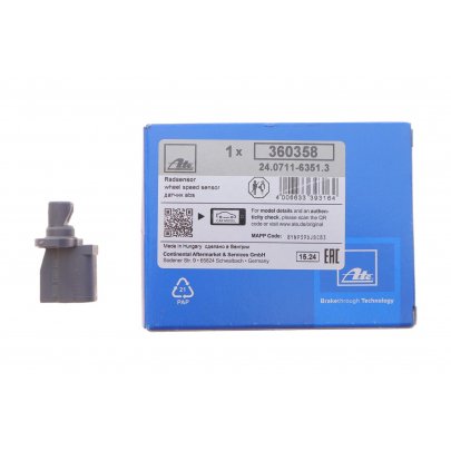 Датчик ABS задній Ford C‑MAX 2 / Форд С Макс 2 2010–2019 24.0711-6351.3 ATE (Німеччина)