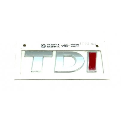 Емблема "TDI" VW Transporter T5 2003-2015 2E0853675A TURKEY (Туреччина)