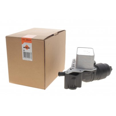 Радіатор масляний / теплообмінник (з корпусом) Renault Megane 3 / Рено Меган 3 1.6dCi 2008-2016 310251 NRF (Нідерланди)