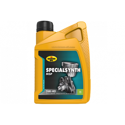 Синтетичне моторне масло 5W40 SPECIALSYNTH MSP 1L (BMW LL-04 / Fiat 9.55535-S2 / Ford M2C917-A/WSS-M2C917-A / MB 226.5 / MB 229.31 / MB 229.51 / MB 229.52 / Porsche A40 / Renault RN0700/RN0710 / VW 505.00 / VW 505.01) 31257 KROON OIL (Нидерланды)