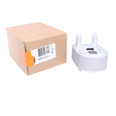 Радиатор масляный / теплообменник (45x96x133мм) Ford Focus 3 / Форд Фокус 3 1.0 (бензин) 2011-2018 31312 NRF (Нидерланды)