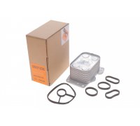 Радиатор масляный / теплообменник (46x63x95мм) Ford Focus 3 / Форд Фокус 3 2.0TDCi 2011-2018 31338 NRF (Нидерланды)