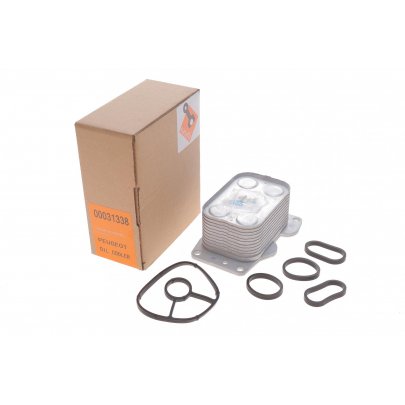 Радиатор масляный / теплообменник (46x63x95мм) Ford Focus 3 / Форд Фокус 3 2.0TDCi 2011-2018 31338 NRF (Нидерланды)