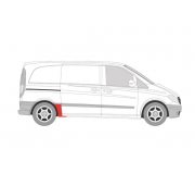 Ремонтная часть крила заднего правого (короткая база) MB Vito 639 2003- 3542562 KLOKKERHOLM (Дания)