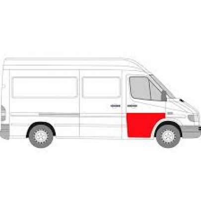 Ремонтная часть передней двери левой (высота 640мм) MB Sprinter 906 06- 3546123 KLOKKERHOLM (Дания)