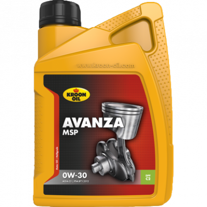 Синтетичне моторне масло 0W30 AVANZA MSP 1L (Fiat 9.55535-GS1 / PSA B71 2312 / PSA B71 2302) 35941 KROON OIL (Нидерланды)