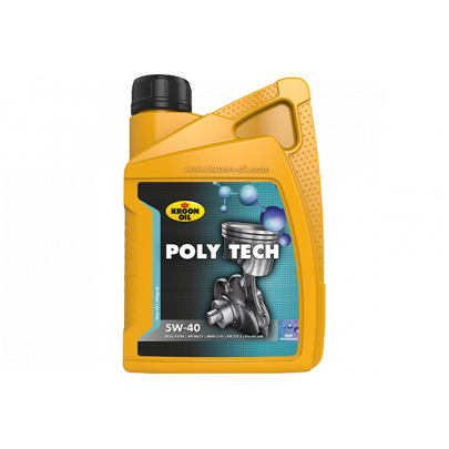 Синтетичне моторне масло 5W40 POLY TECH 1L (BMW LL-01 / GM LL-B-025 / MB 226.5 / MB 229.3 / MB 229.3 / Renault RN0700 / Renault RN0710 / VW 502.00 / VW 505.00) 36139 KROON OIL (Нидерланды)